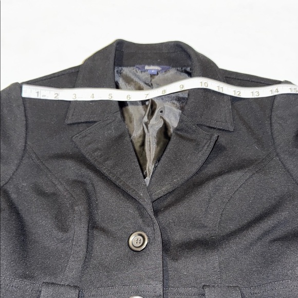 Reitmans Elegant Black Pea Coat Women’s Size 7 - Picture 9 of 14